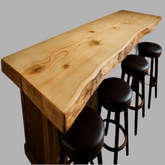 Live Edge Spruce Bar Top